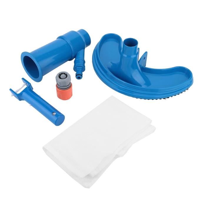 Aspirateur De Piscine Aspiration De Tuyau Avec Pinceau Sac De Collecte Pour Exterieur Jardin Nettoyage Etangs Bleu Achat Vente Filet De Lavage Cdiscount
