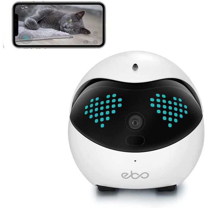 vidéo en Direct Petpal Compagnon pour Animaux de Compagnie caméra IP Ebo caméra Intelligente pour Animaux de Compagnie Enabot Ebo & Ebo Pro Robots de Surveillance de sécurité Familybot 