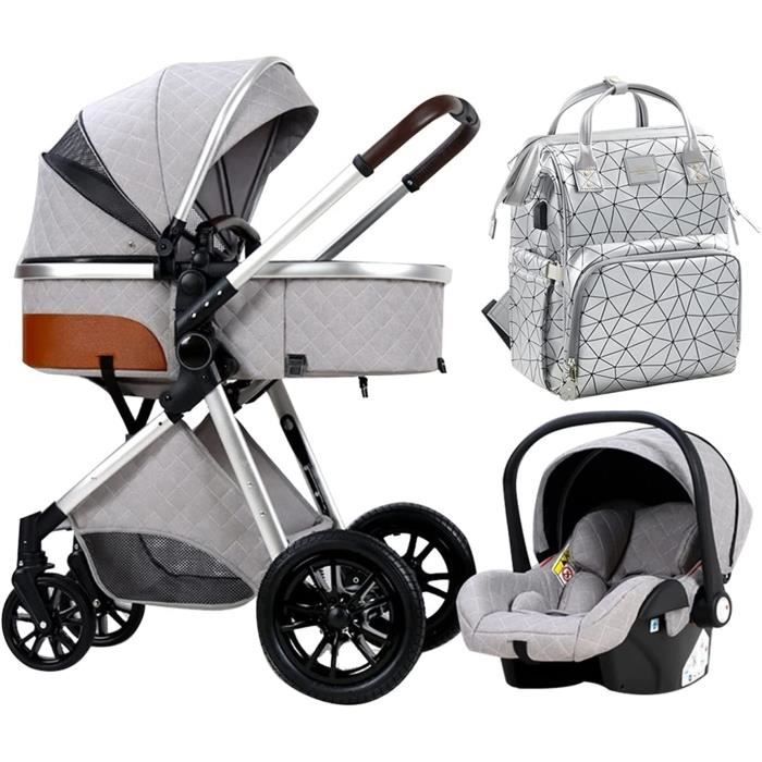 Poussette pour Bebe, Pousette 3 in 1 Bebe Confort, Poussette Canne