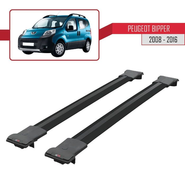 Barres De Toit Transversales Pour PEUGEOT Bipper 2008+ - Marque TURTLE - Neuf - Garantie 2 Ans