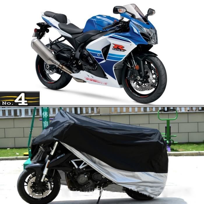 ZFTAP Housse Protection Pour Moto Pour Yamaha TW,Couverture Imperméable UV Anti-Poussière Motorcycle Cover,A/Black Red
