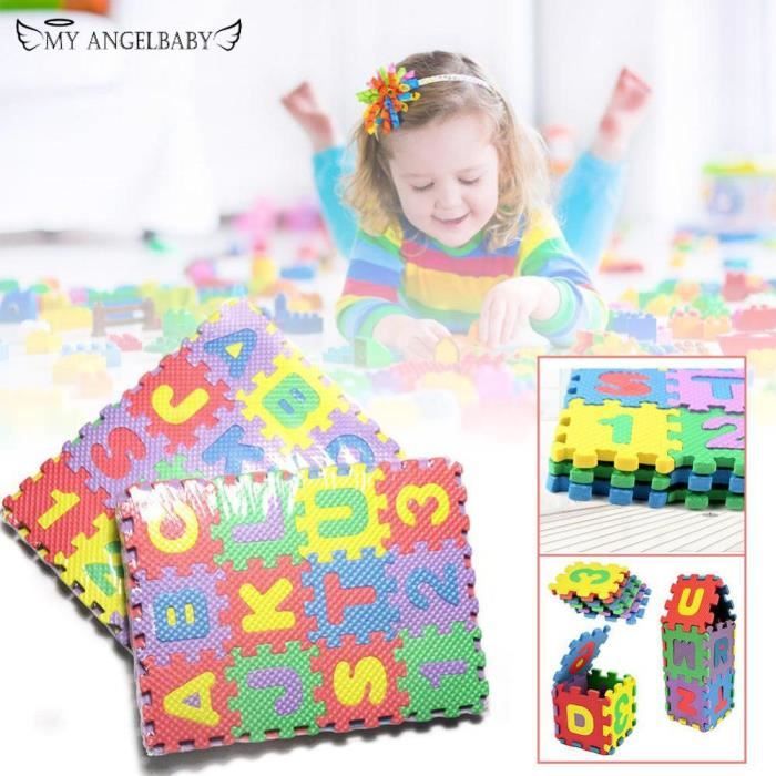 36 Pièces Jouets De Bain Lettres & Chiffres En Mousse EVA - Éducatif Pour Bébés Et Enfants