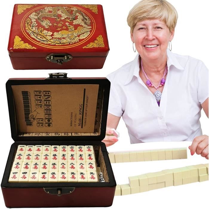 Acheter Mahjong en Bois de Rose - Boutique Jeux Chinois Aobo Shop