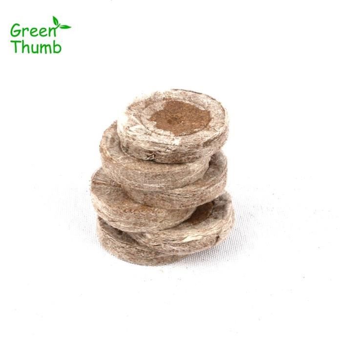 15 Pastilles Tourbe Compressées DingLong - 30mm - Pour Semis Et Boutures - Jardinage Bio