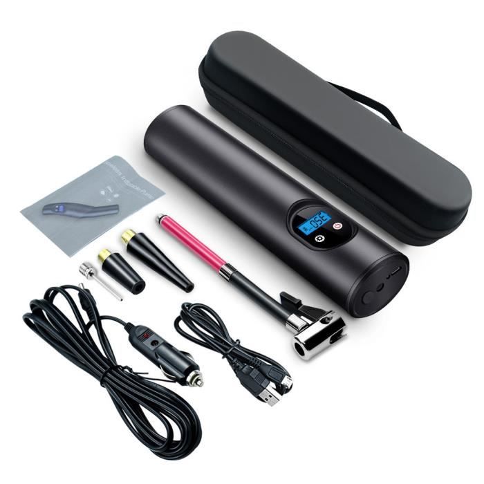 Compresseur À Air Portatif, 4000Mah Mini Pompe À Air Électrique 150Psi Pompe A Velo Electrique