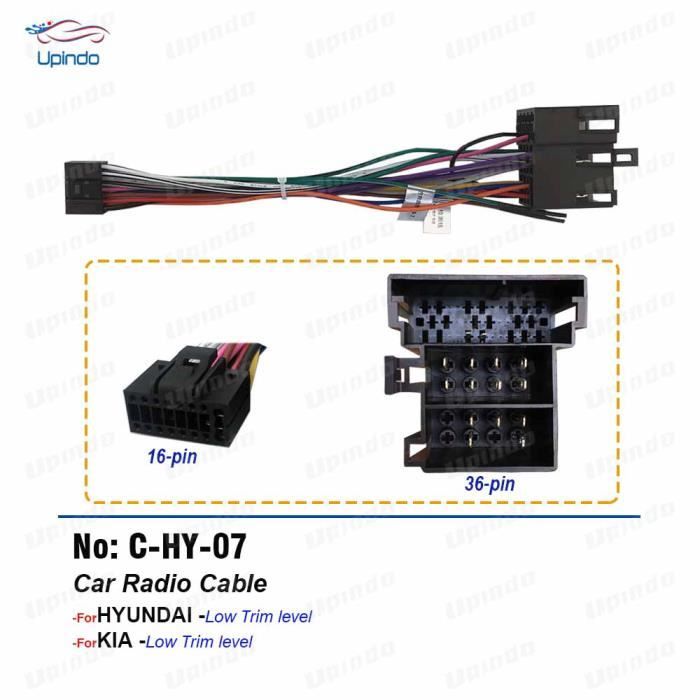 Câble De Câblage D'alimentation 16 Broches Pour Hyundai Verna, Pour Kia Sportage, Adaptateur De Fil D'install