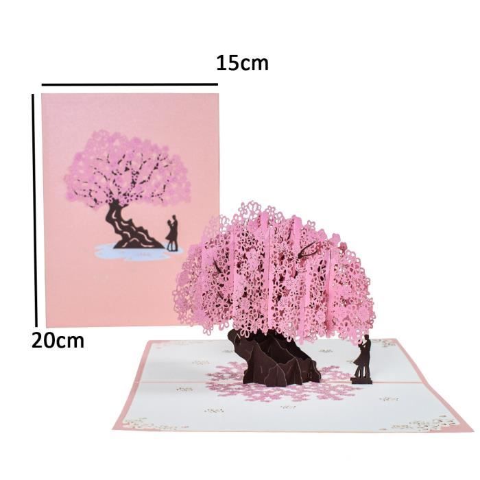 Carte Pop-Up 3D - Carte D'Anniversaire Faite À La Main - Cadeau Pour