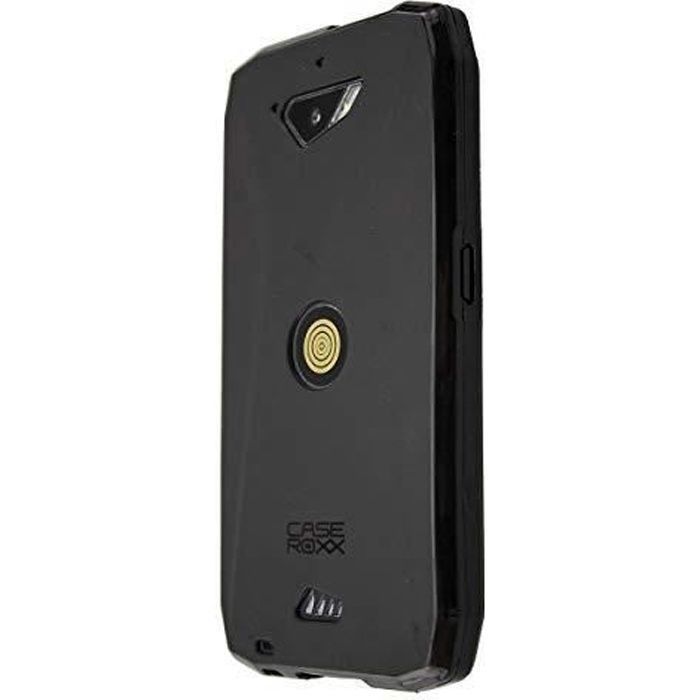 Housse étui Pour Crosscall Action-X3 - Style Livre, 3 Fentes Cartes, Cuir Artificiel Noir