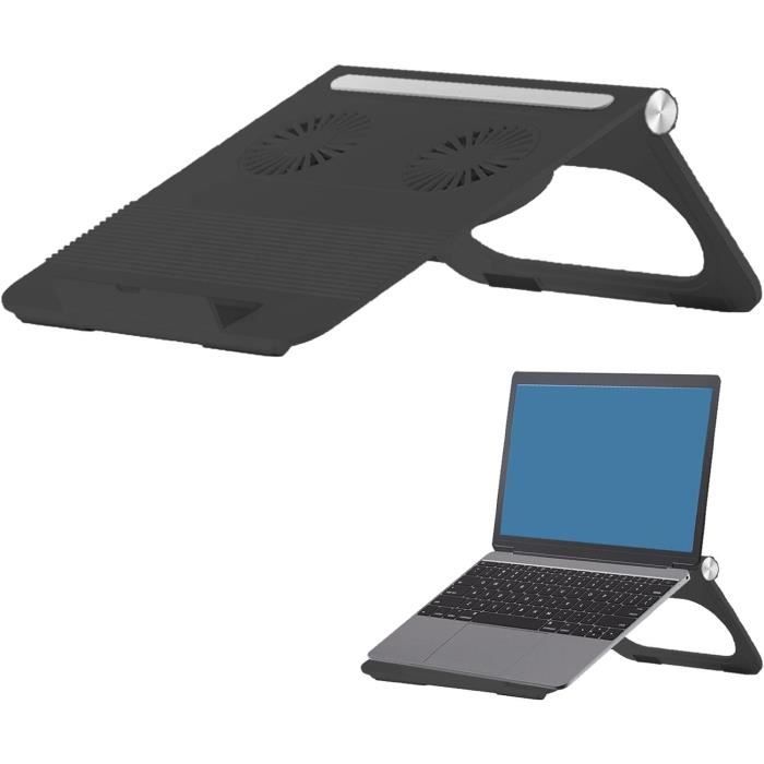 Support Ventilé Pour Ordinateur Portable 14 Pouces - Refroidisseur Avec Ventilateurs Silencieux - Design Ergonomique