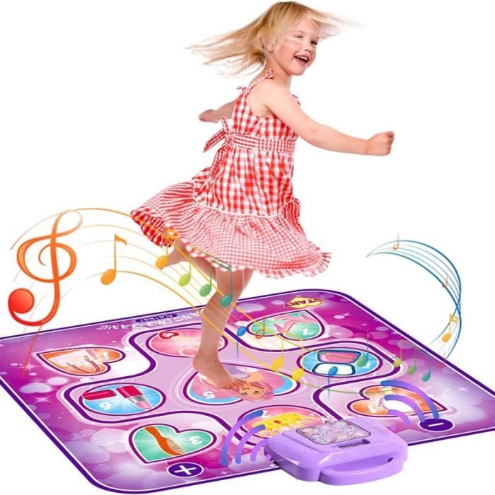 QWZ – tapis de danse avec lumières LED pour enfant, jeu de musique,  princesse, idéal comme cadeau de noël ou d'anniversaire pour fille de 4 à 8  ans - AliExpress