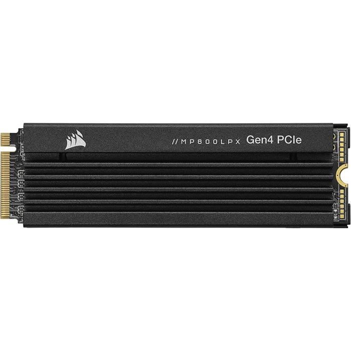 Corsair MP600 Pro LPX 500GB M.2 NVMe PCIe x4 Gen4 SSD - Optimise pour La PS5 (Jusqua 7,100MB/sec Lecture Sequentielle Ultrara