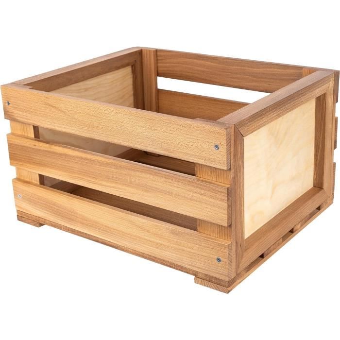 Boîte De Rangement Navaris Pour Vinyles - Bac Pour 50 à 80 Disques (Neuf)