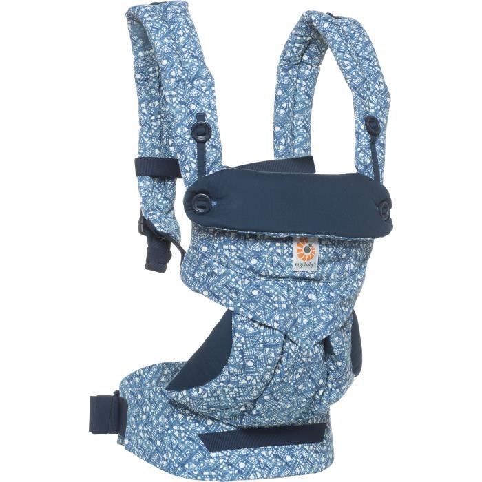 Ergobaby Porte Bebe 360 4 Positions Indigo Batik Cdiscount Pret A Porter