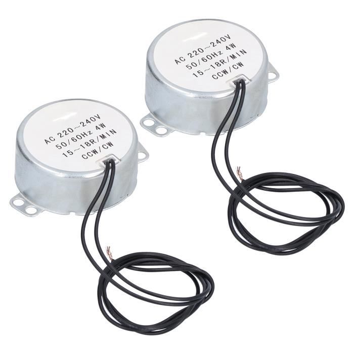 Moteur Synchrone AC 220-240V 4-5RPM - 4W, Sens CW/CCW, Idéal Pour Projets DIY
