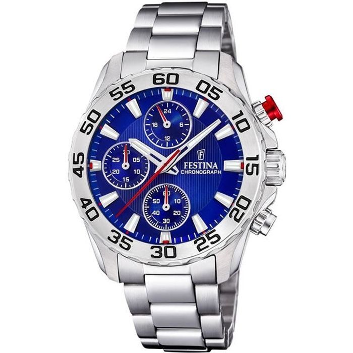 Montre enfant - Festina - 20457 - Analogique - Acier inoxydable - Cadran bleu