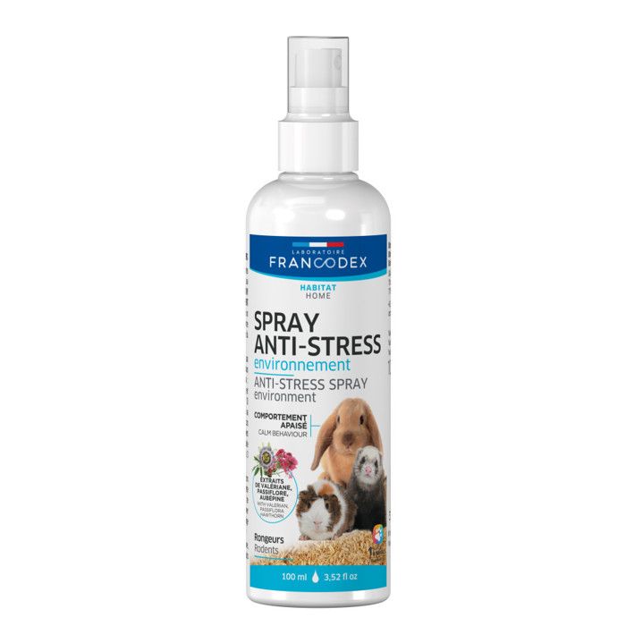 Comparer les prix de Spray Anti-Stress Environnement 100 ml pour rongeur - Francodex