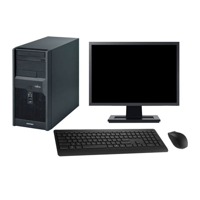 PC Tour Fujitsu P2560 Ecran 19 Intel E5500 RAM 4Go Disque 1To Windows 10 Wifi - Fujitsu siemens