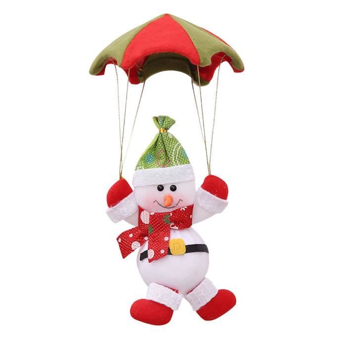 Jouet - INFACTORY - Père Noël en parachute - Chante Jingle Bells - Dimensions 33x17 cm