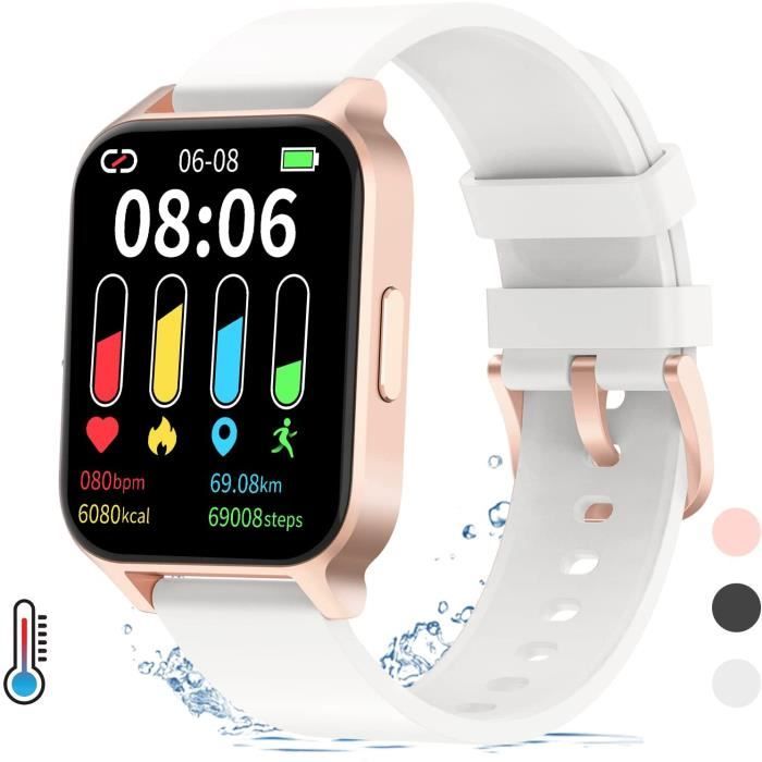Montre connectée shop avec température corporelle