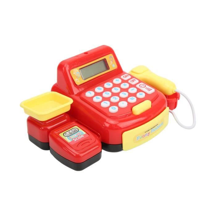 HURRISE Jouet de caisse enregistreuse pour enfants Enfants Mini caisse enregistreuse jouet 