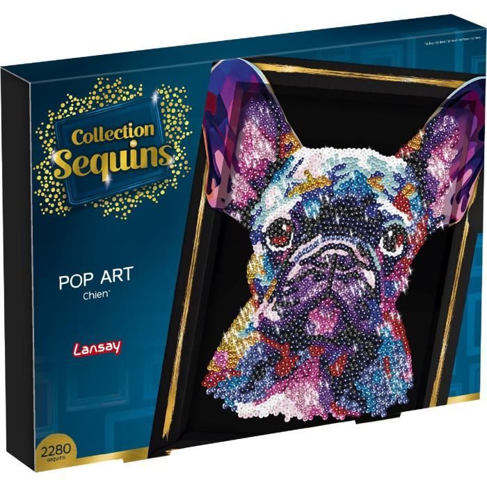 Collection Sequins Pop Art Chien – Crée Un Tableau Étincelant Pour 14 Ans+ - vue 2