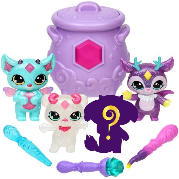 Magic Mixies Duo Petits compagnons mystères Mixlings Deux Fois Plus de Magie ! Découvre 2 Mixlings dans Le Chaudron de la Collection Le Bois de Cristal. 40 à Collectionner