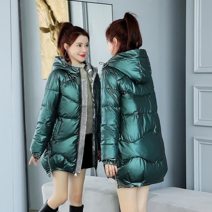 Manteau hiver vert femme online