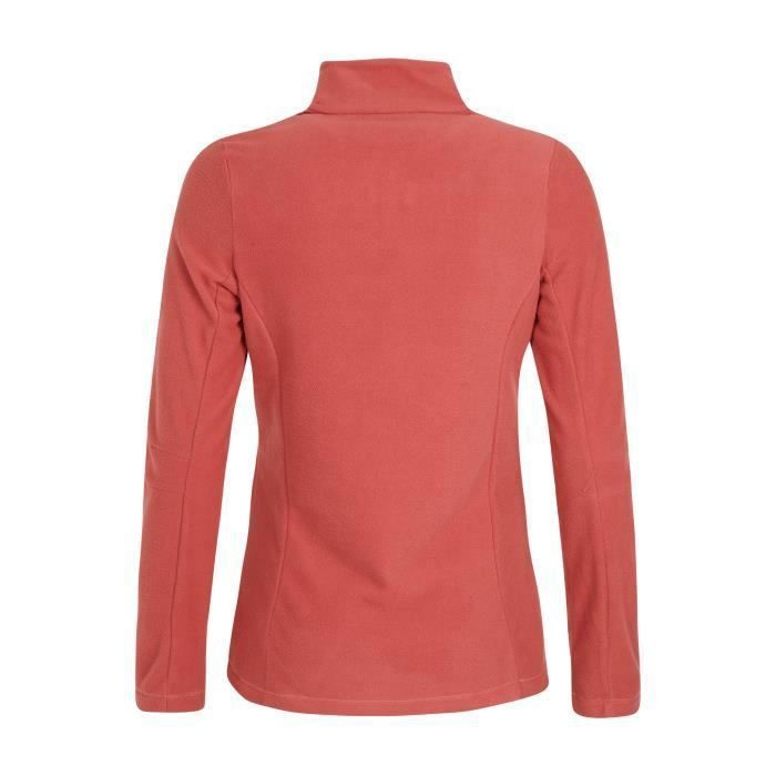 Pull de ski femme Protest Mutez Micropolaire respirante Rouge