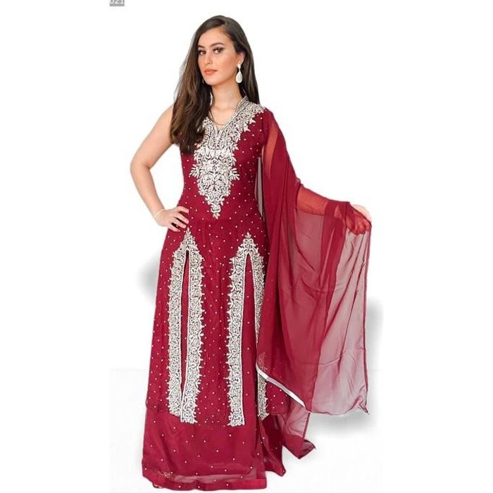 Robe de mariée indienne rouge on sale