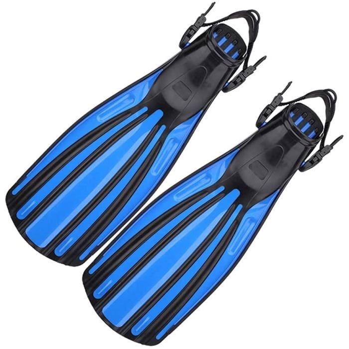 Palmes de plongée sousMarine avec des Palmes Fendues réglables à Talon Ouvert à poussée