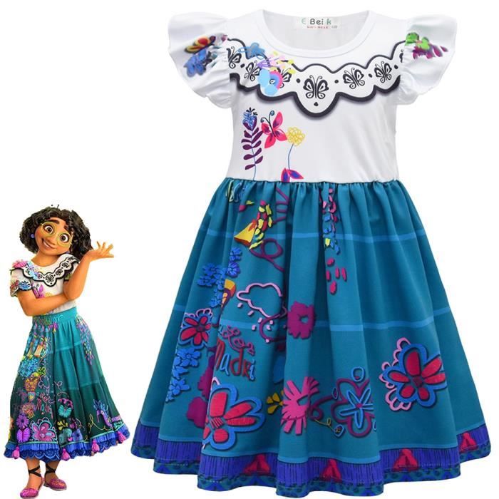 Disney Encanto Mirabel Robe pour enfants, robe violette Puffy Dress Jupe  pour filles