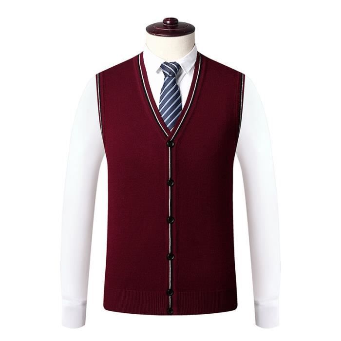Gilet costume bordeaux on sale homme