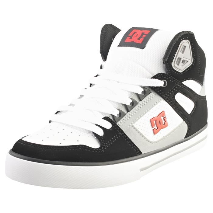 Baskets DC Shoes PURE HIGHTOP WC ADYS400043XKWR Homme Noir Blanc