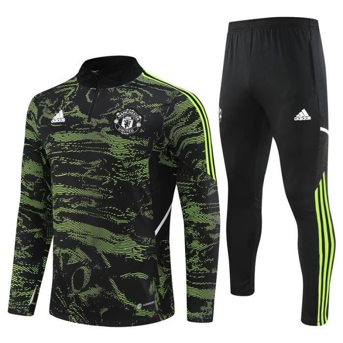 Manchester City FC Survêtement Officiel Garçon - Veste + Pantalon Football Bleu Marine, Blason Brodé