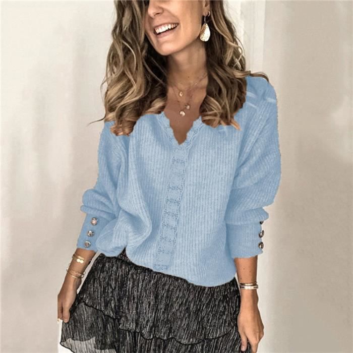Pull fin ample femme clearance