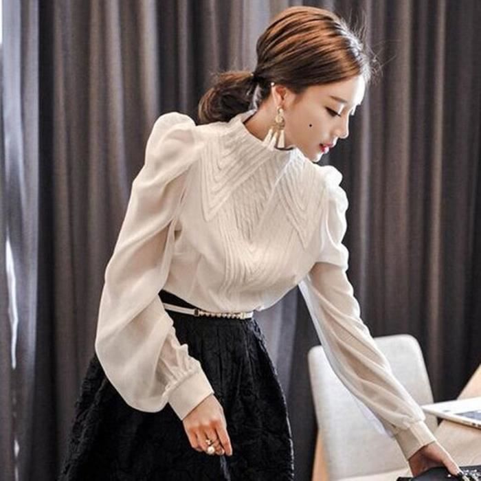 Chemise manche bouffante femme new arrivals