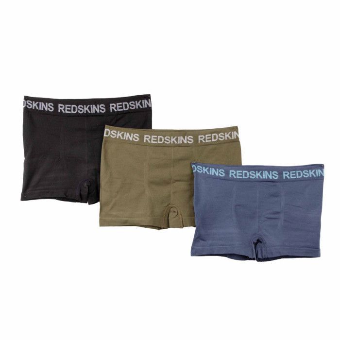 Boxer sans coutures x3 bob3740 Homme REDSKINS Bleu Cdiscount Pret a Porter