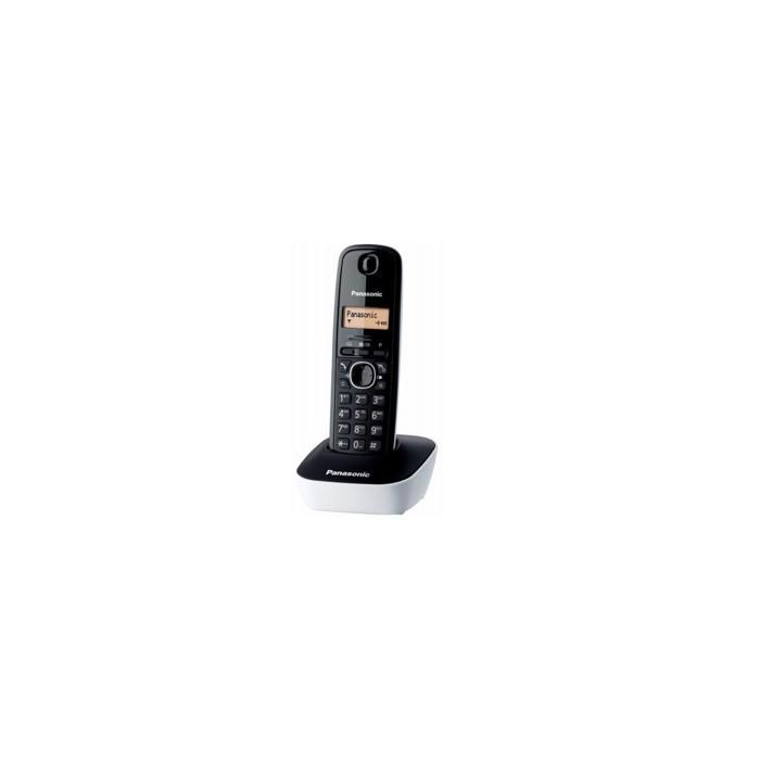 Panasonic KX TG1611JTW Téléphone sans fil avec ID d'appelant DECT - vue 2