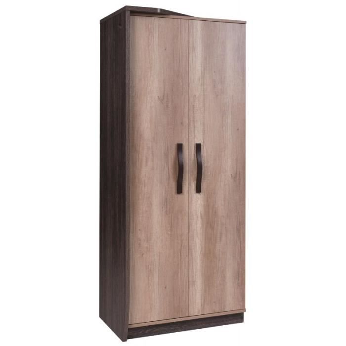 Armoire 2 Portes Amber De Style Scandinave Contemporain Coloris