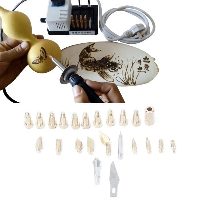 SALALIS Têtes De Fer À Souder Électrique Pyrographe Pour Brûleur De Fer ...