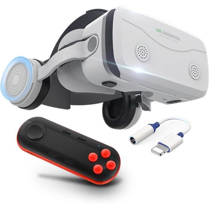 Casque Vr Pour Téléphone | Prise En Charge Du Réalité Virtuelle Vr 360 ° Panorama Grand Écran An
