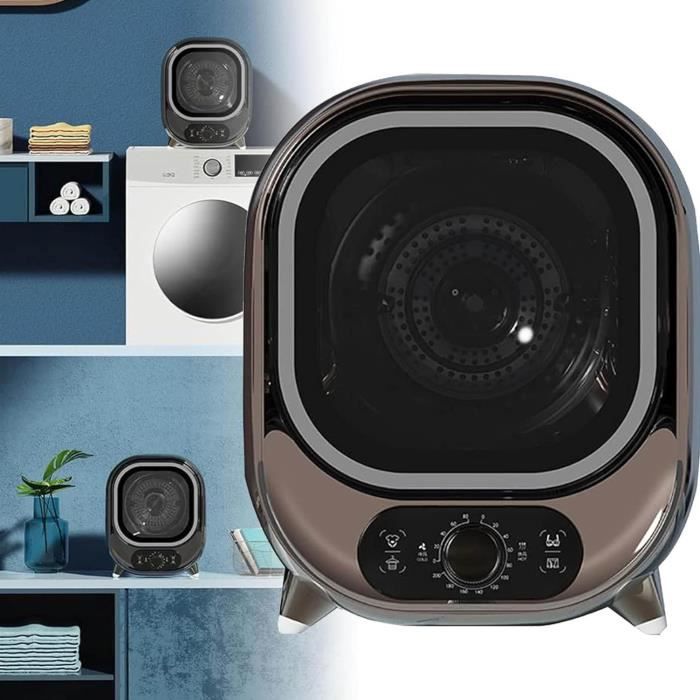 Uten Mini Sèche-linge Portable, 600W Séchoir Electrique à Pompe à Chaleur, Minuterie Arrêt Automatique, Adapté Aux Voyages D'affaires, Dortoirs Universitaires, Appartements, Hôtels
