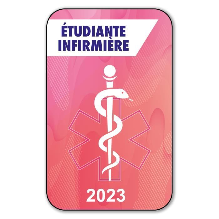 Caducée infirmier étudiant sticker autocollant