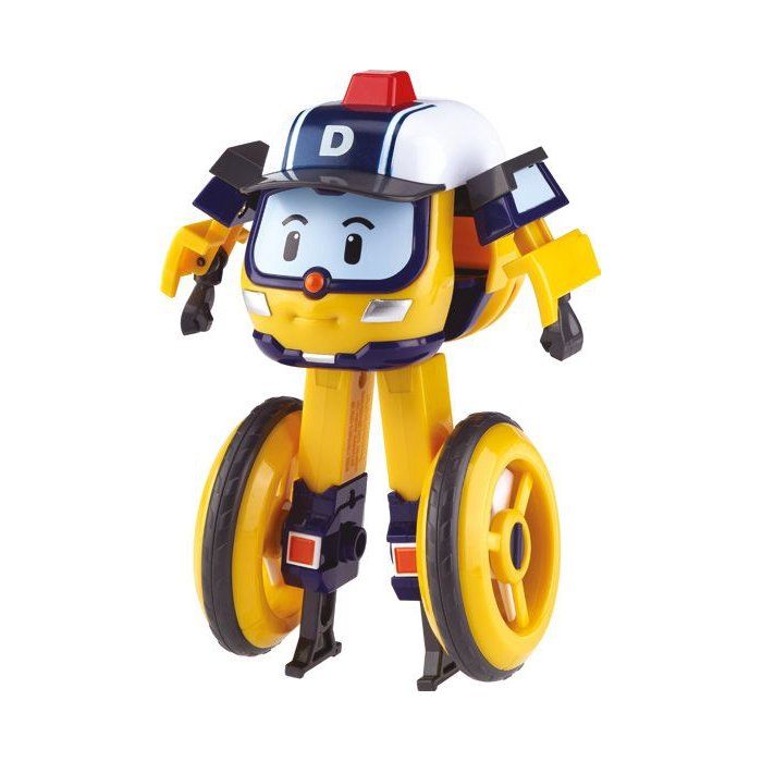 Figurine robot drone 10 cm - Silverlit – Robocar Poli – Véhicule Transformable Drooney 2-en-1