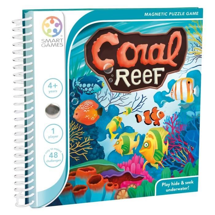 Jeu de réflexion et stratégie - SMART GAMES - BARRIÈRE DE CORAIL - 48 défis - Pour enfants de 4 ans et plus