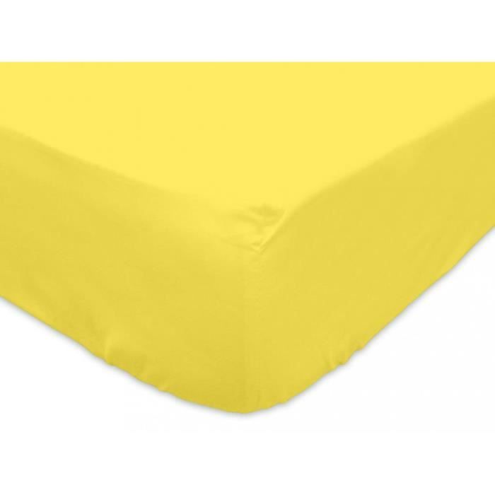 Drap Housse En Coton 57 Fils 60x1 Cm Bebe Jaune Par Soleil D Ocre Cdiscount Maison