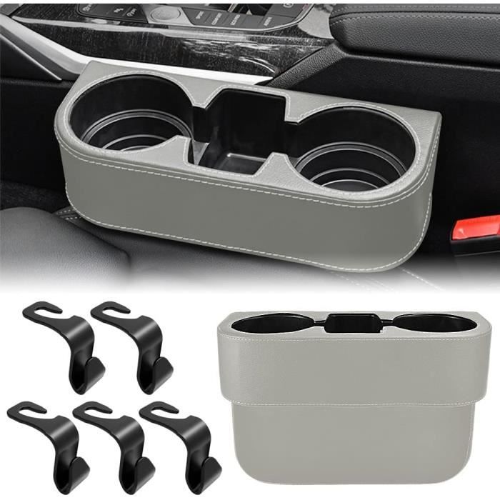 JoyTutus Porte-gobelet avec boîte de rangement, extenseur pour voiture,  grand porte-gobelet de voiture adapté à la plupart des porte-gobelets