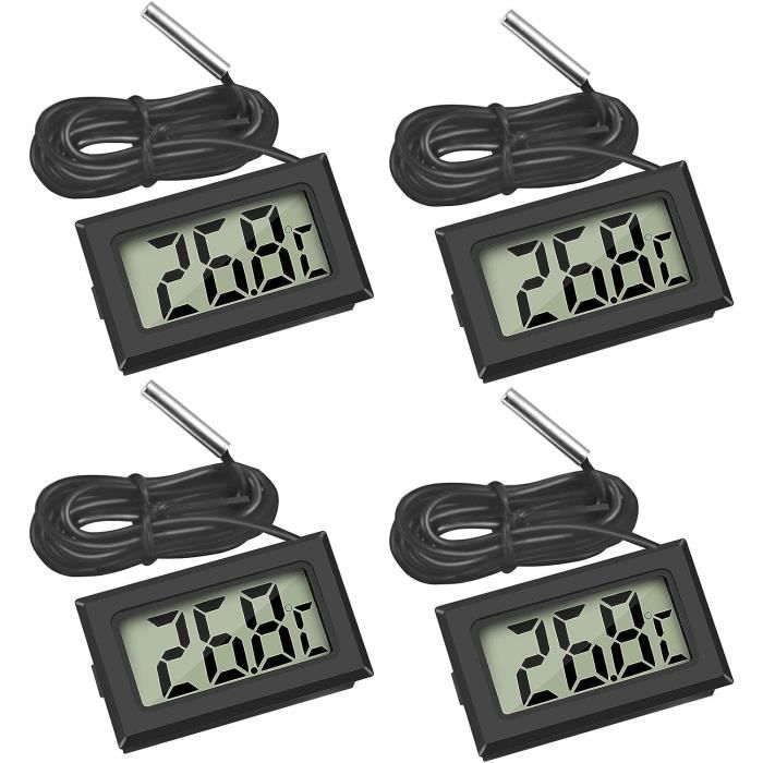 Mini Digital LCD Thermomètre Température avec Sonde de Température Capteur Testeur pour Réfrigérateur Congélateurs[S217]
