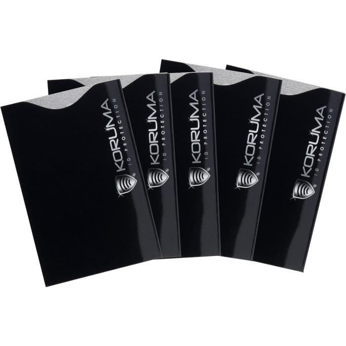 Lot De 6 étuis Anti-piratage RFID Pour Cartes - Protection Sans Contact, Blocage Des Ondes - Porte-cartes Sécurisé
