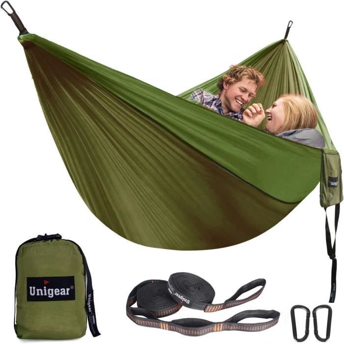 Hamac de camping Lit suspendu de hamac de voyage portatif double